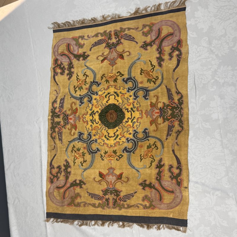 A Chinese kesi panel with floral design - 图3