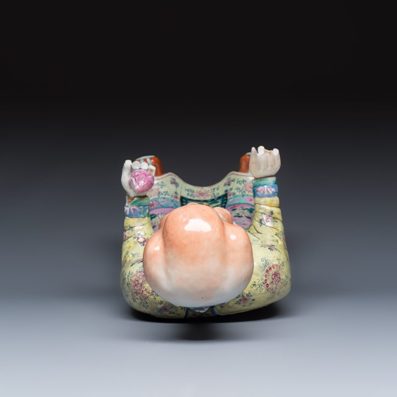 A Chinese famille rose figure of Shoulao - 图6