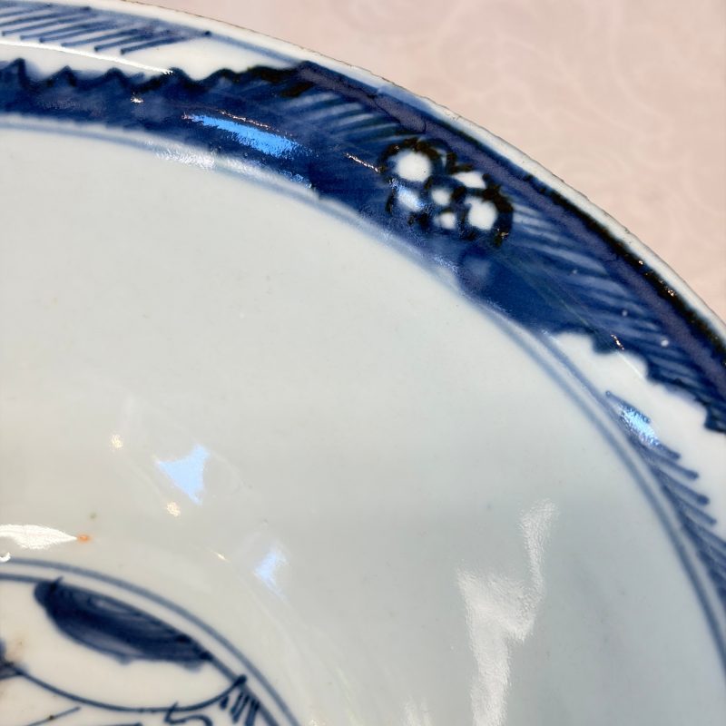 A Chinese blue and white 'Shoulao and Eight Immortals' bowl - 图17