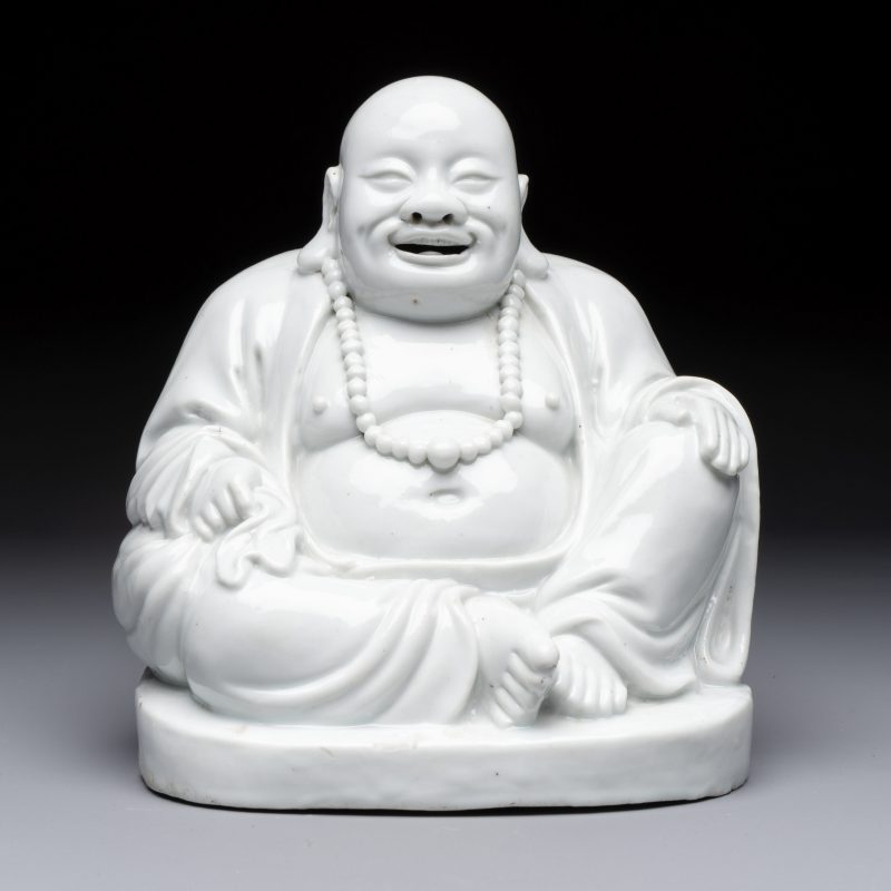 A Chinese Dehua blanc de Chine Milefo Buddha - 图2