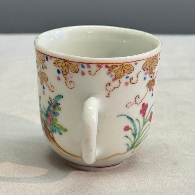 Three fine Chinese famille rose export porcelain cups - 图29