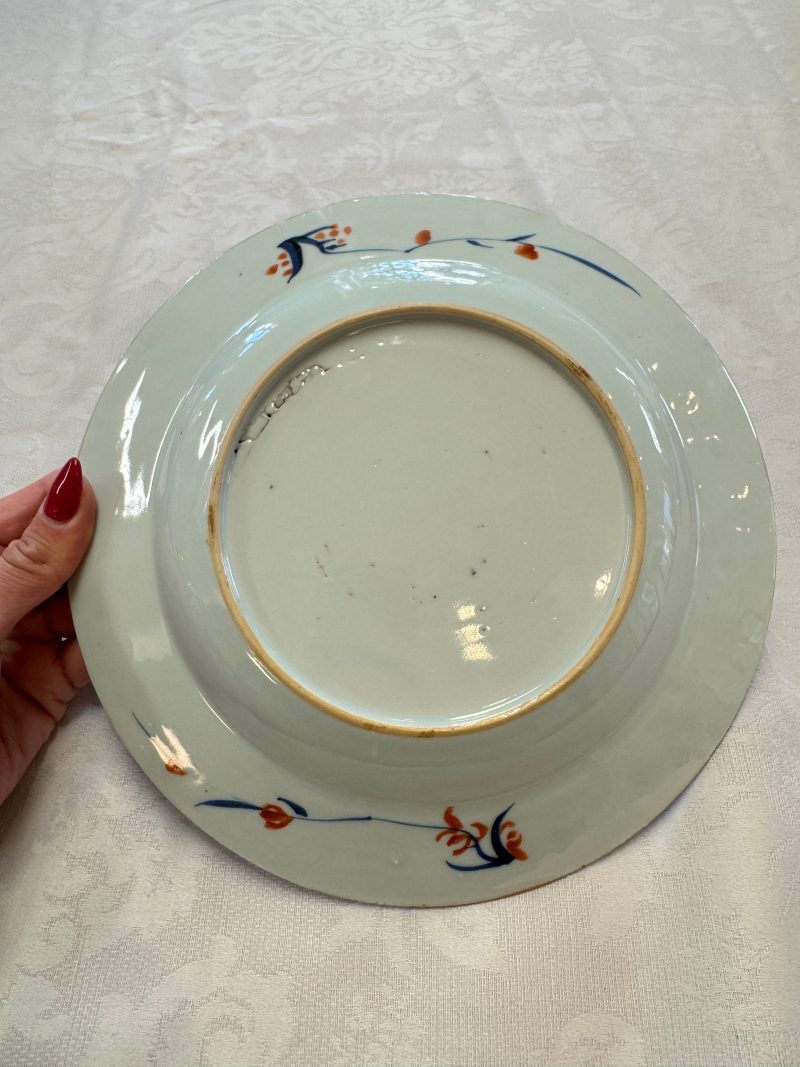 A pair of Chinese verte-Imari 'Governor Duff' plates - 图13