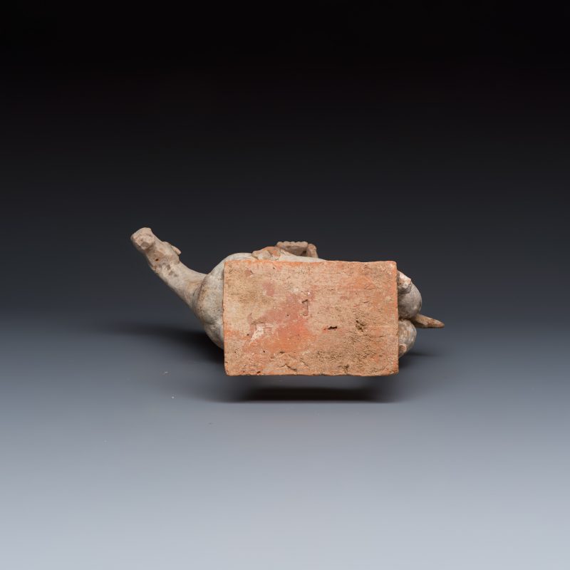 Two Chinese painted pottery 'Horserider' groups - 图7