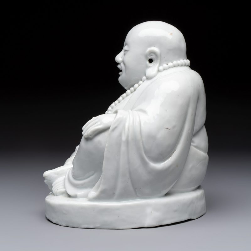 A Chinese Dehua blanc de Chine Milefo Buddha - 图3