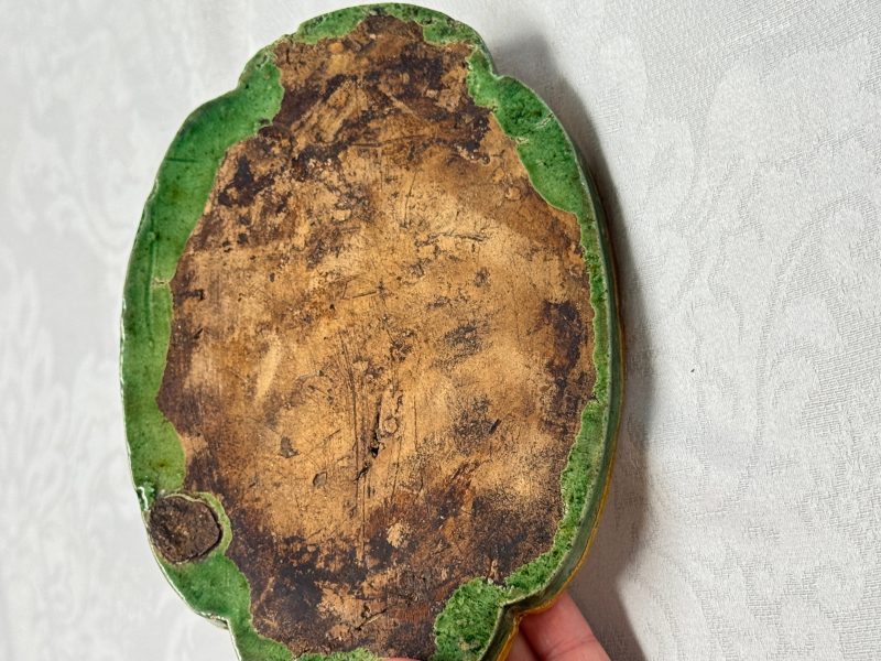 A pair of Chinese sancai-glazed stoneware quadrilobed trays with fruiting branches - 图14