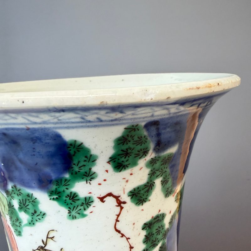 A Chinese wucai 'Gu' vase with Sanxing design - 图12