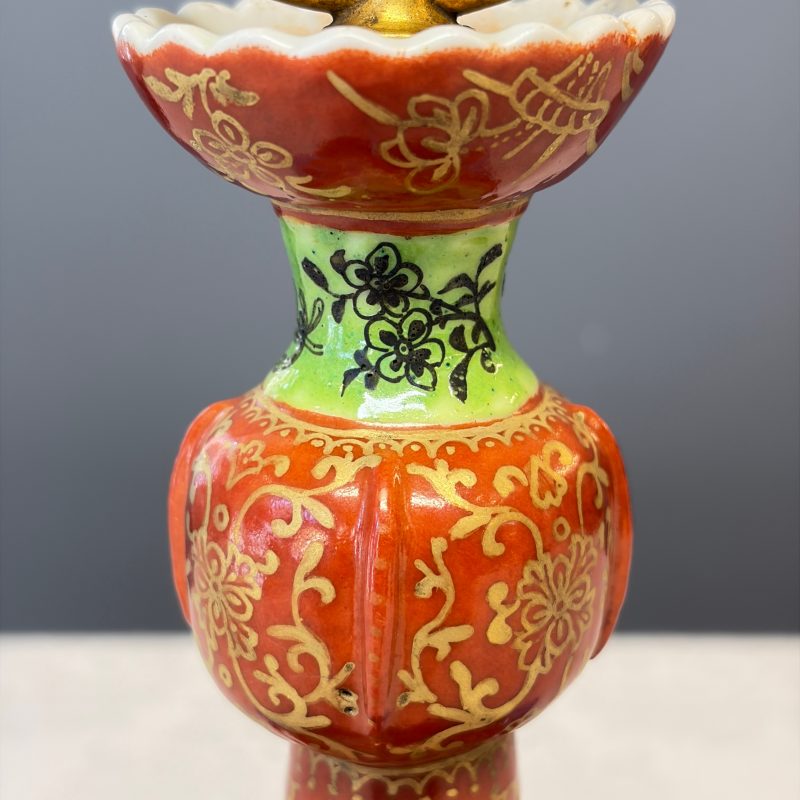 A Chinese famille rose stand, later mounted as lamp - 图11