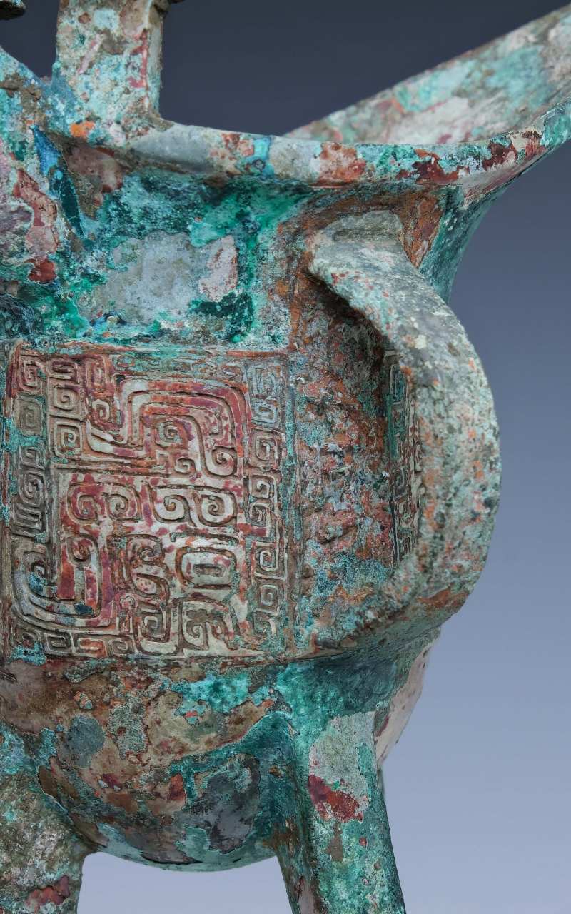 An archaic inscribed bronze ritual wine vessel, Jue - 图10