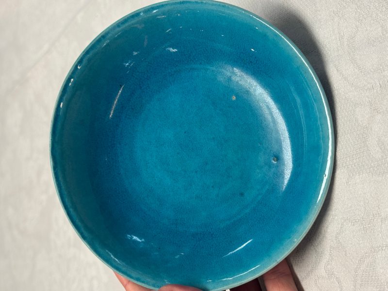 A Chinese turquoise-glazed plate - 图3