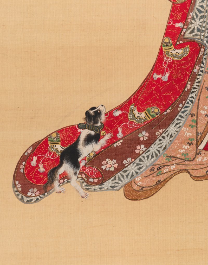Katsukawa Shunsho (1726-1783), Young woman and dog, Edo period, late 18th century | 勝川春章　美人に犬　江戸時代中期　18世紀後半 - 图4