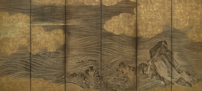 Attributed to the Hasegawa School, Waves and rocks, Edo period, 17th century | 長谷川派　波濤図屏風　江戸時代前期　17世紀 - 图2