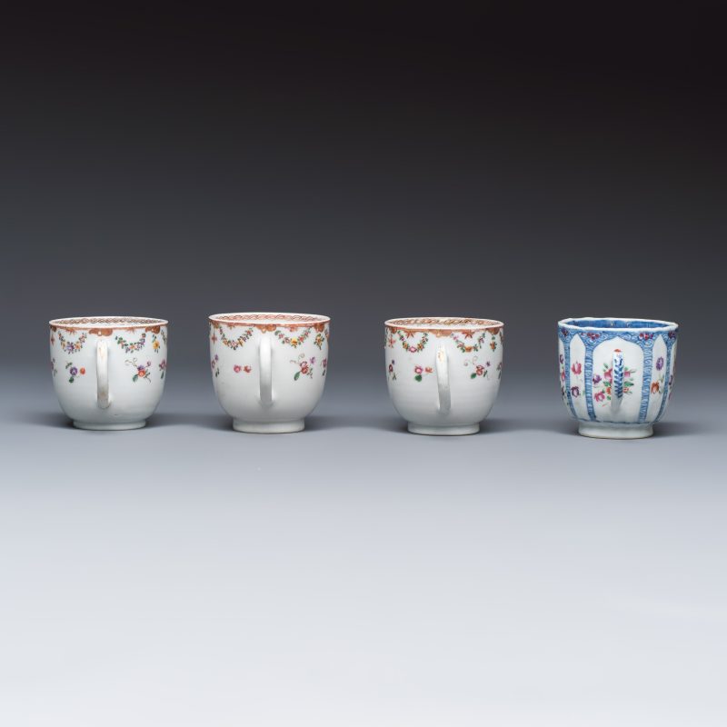 11 Chinese famille rose wares, one with gilt-bronze mounts - 图3