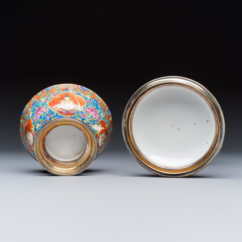A group of nine Chinese Bencharong wares for the Thai market - 图7