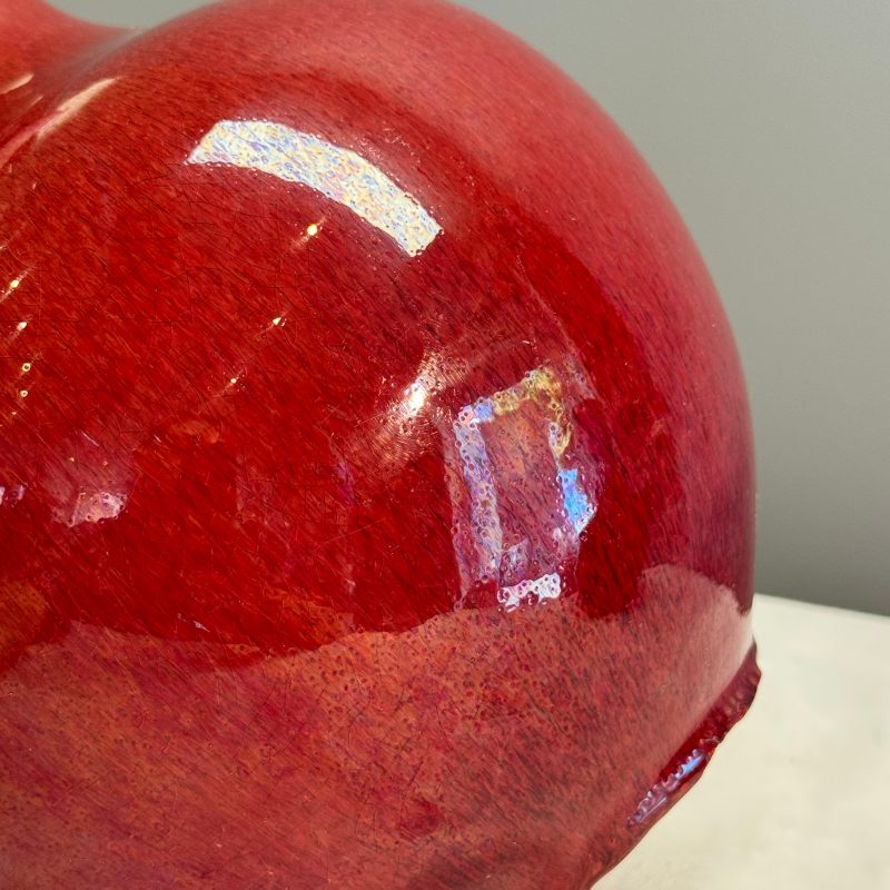 A Chinese copper-red-glazed bottle vase - 图11