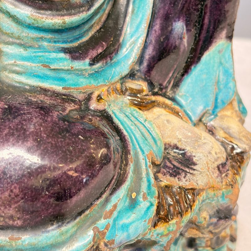 A Chinese Fahua-glazed stoneware model of Guanyin - 图22