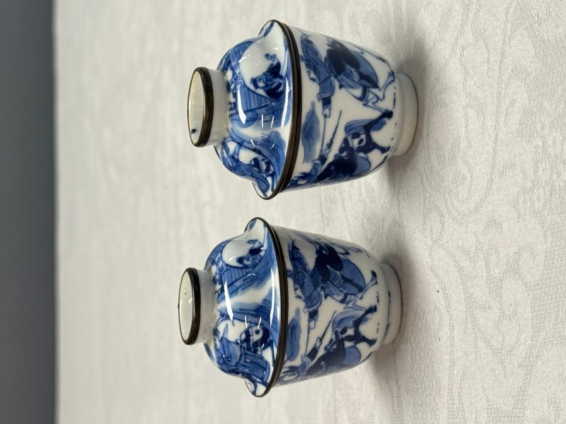 A Chinese blue and white 'Bleu de Hue' four-piece tea set - 图40
