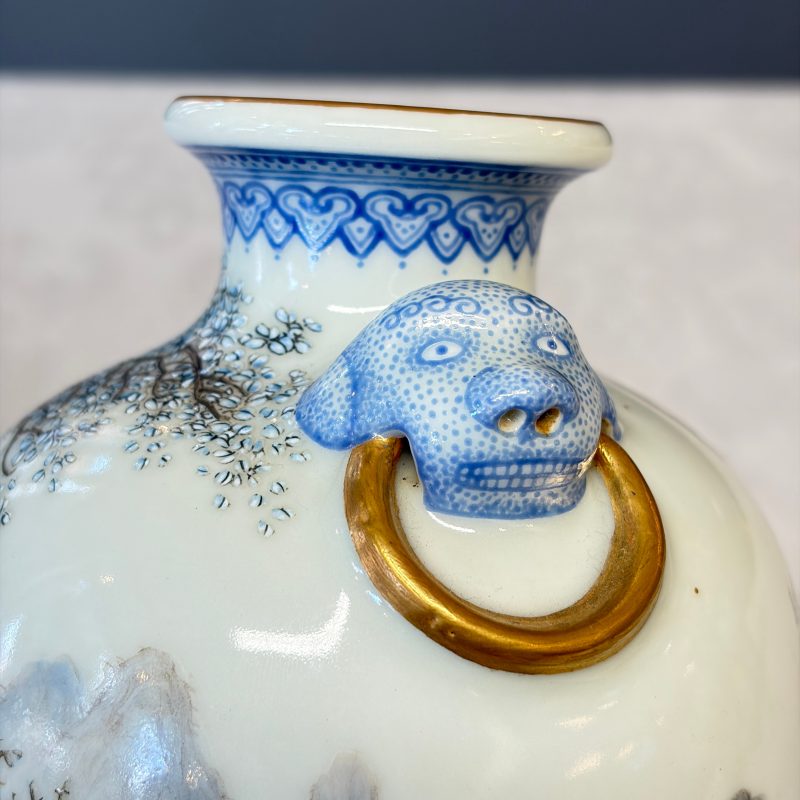 漁樵耕讀 | A set of four Chinese famille rose 'Yu Qiao Geng Du 漁樵耕讀' vases - 图13