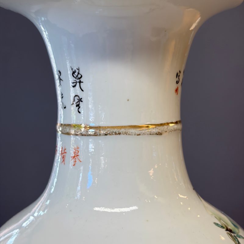 A Chinese famille rose 'Birds Among Flowering Branches' vase - 图20