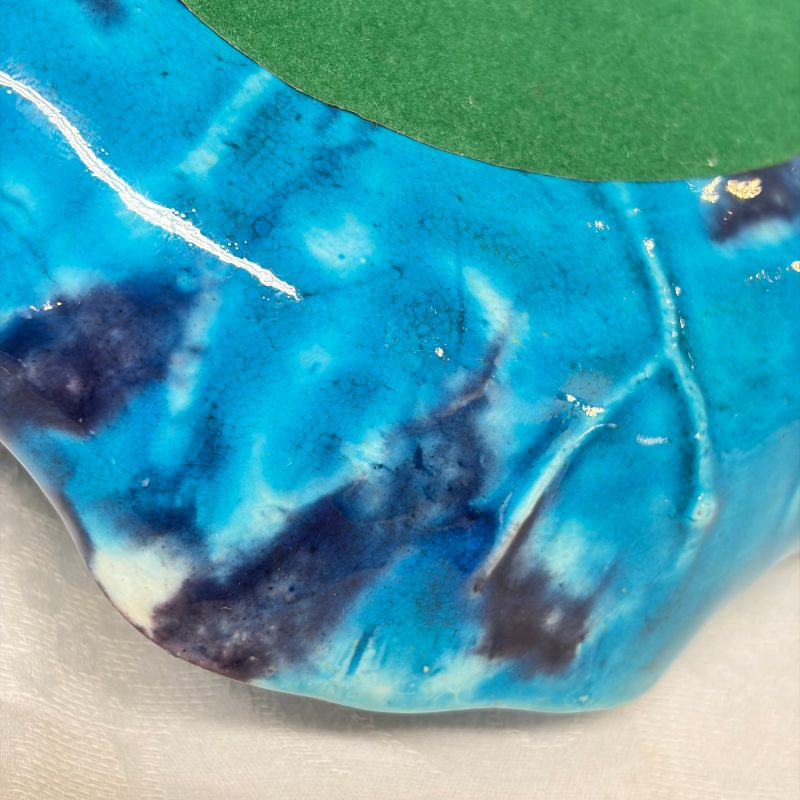 A Chinese turquoise-glazed purple-splashed 'Lotus Leaf' dish - 图14