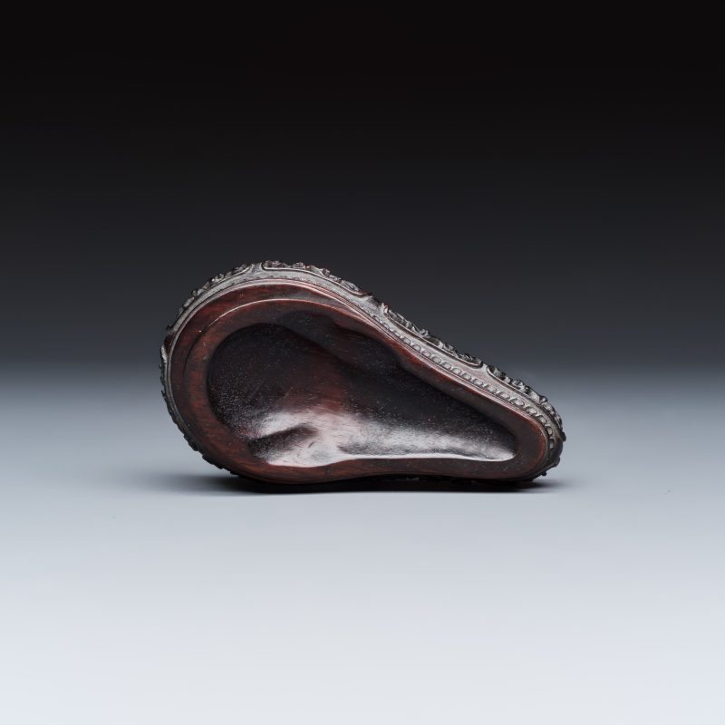 A Chinese famille verte sancai biscuit rhyton or libation cup in the shape of a buffalo head - 图8