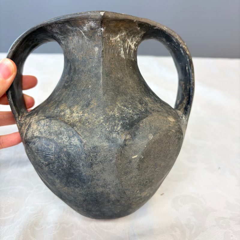Two Chinese Sichuan black burnished pottery amphoras - 图18