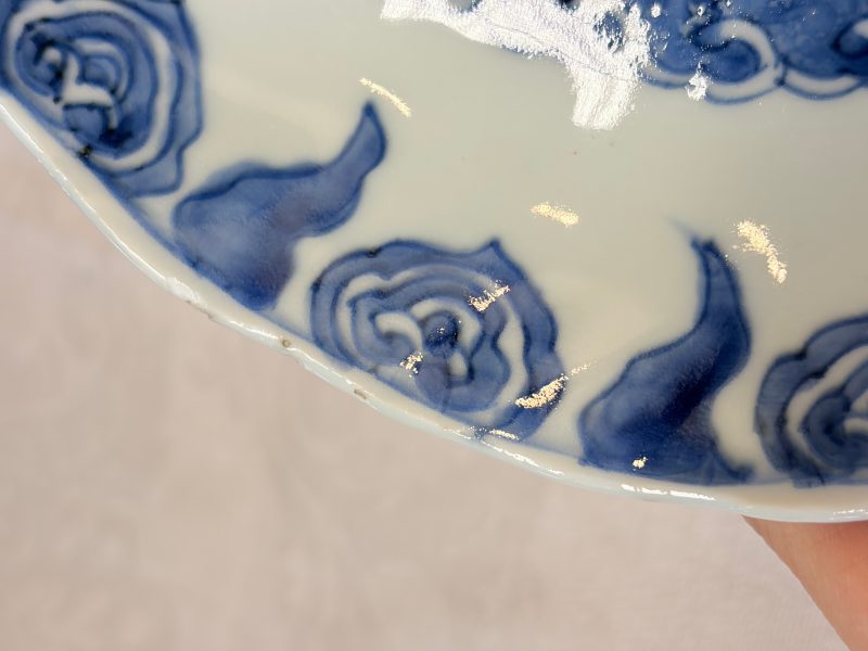 Six Chinese blue and white Ko-sometsuke 'Crane' plates for the Japanese market - 图17
