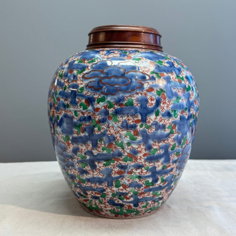 A Chinese wucai 'Peony Scroll' jar - 图11