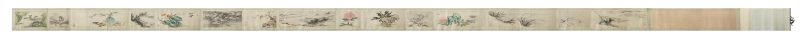 A long handscroll composed of fifteen various paintings - 图3