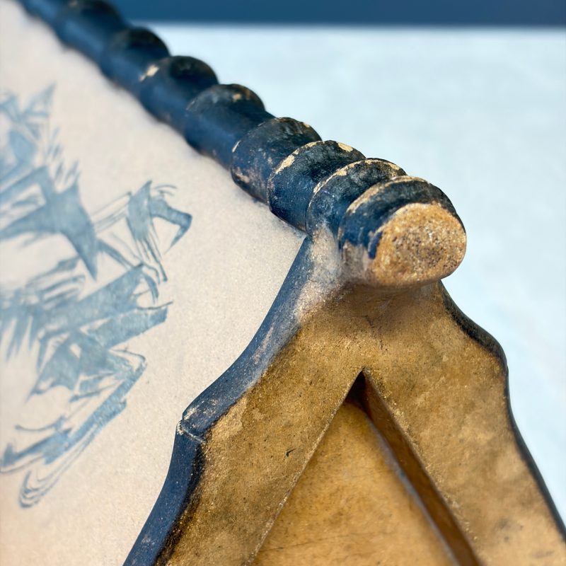 A Chinese Yixing stoneware incised triangular hat stand - 图22