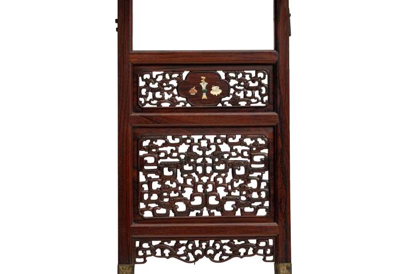 A fine huanghuali ten-panel screen - 图6