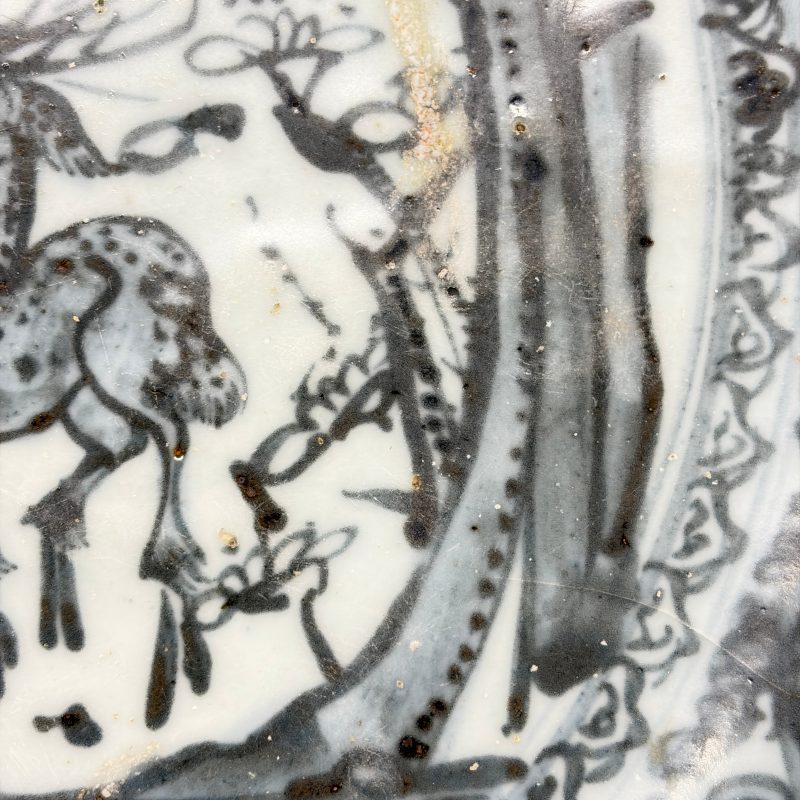 A Chinese blue and white 'Deer' dish - 图13