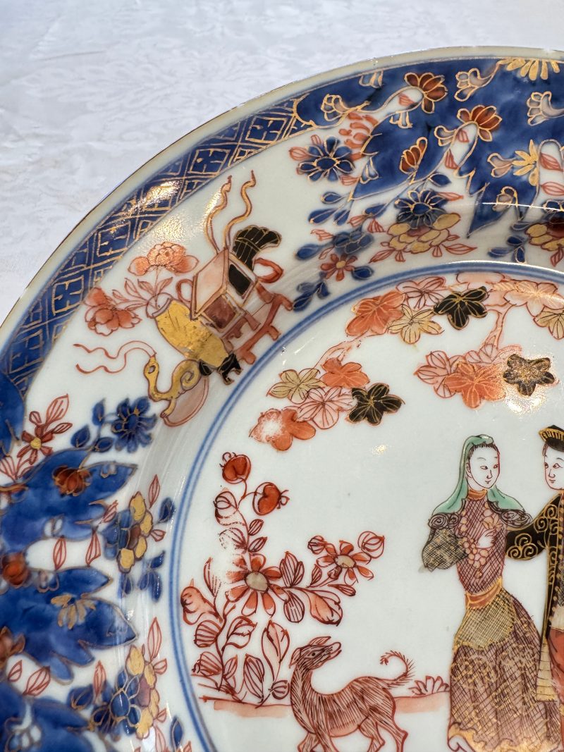 A pair of Chinese verte-Imari 'Governor Duff' plates - 图22