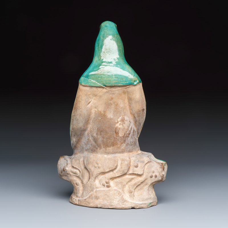A Chinese Fahua-glazed stoneware 'Guanyin and Child' group - 图4