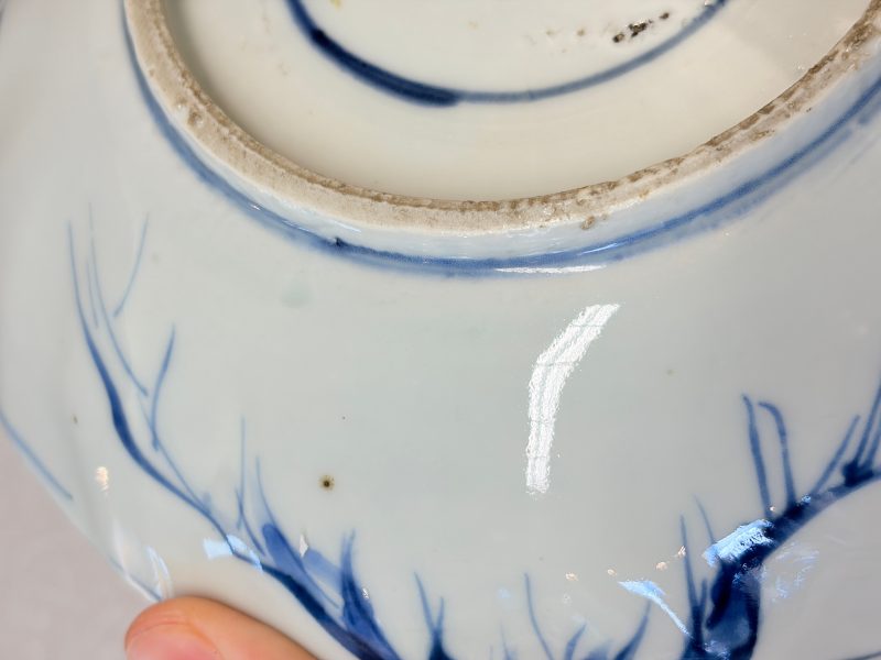 Six Chinese blue and white Ko-sometsuke 'Crane' plates for the Japanese market - 图28