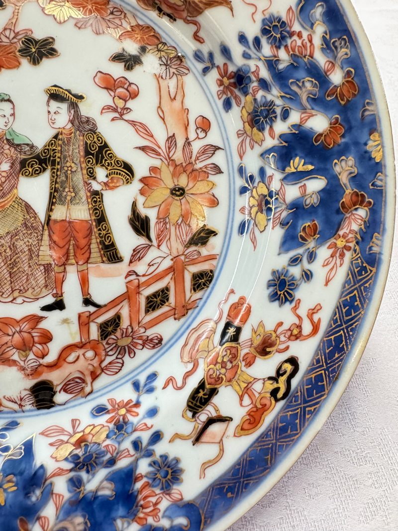 A pair of Chinese verte-Imari 'Governor Duff' plates - 图24