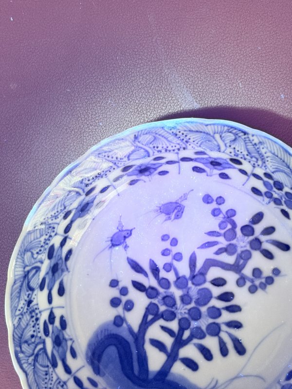清康熙 青花花卉盘一对 - 图10