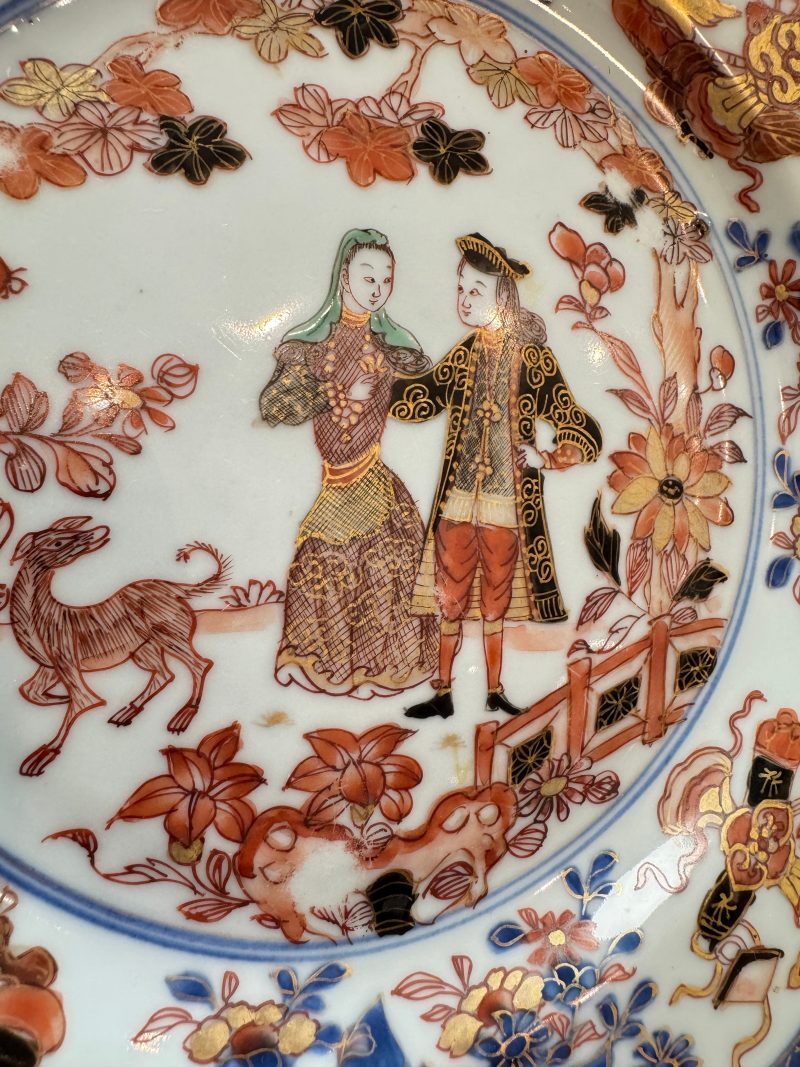 A pair of Chinese verte-Imari 'Governor Duff' plates - 图25