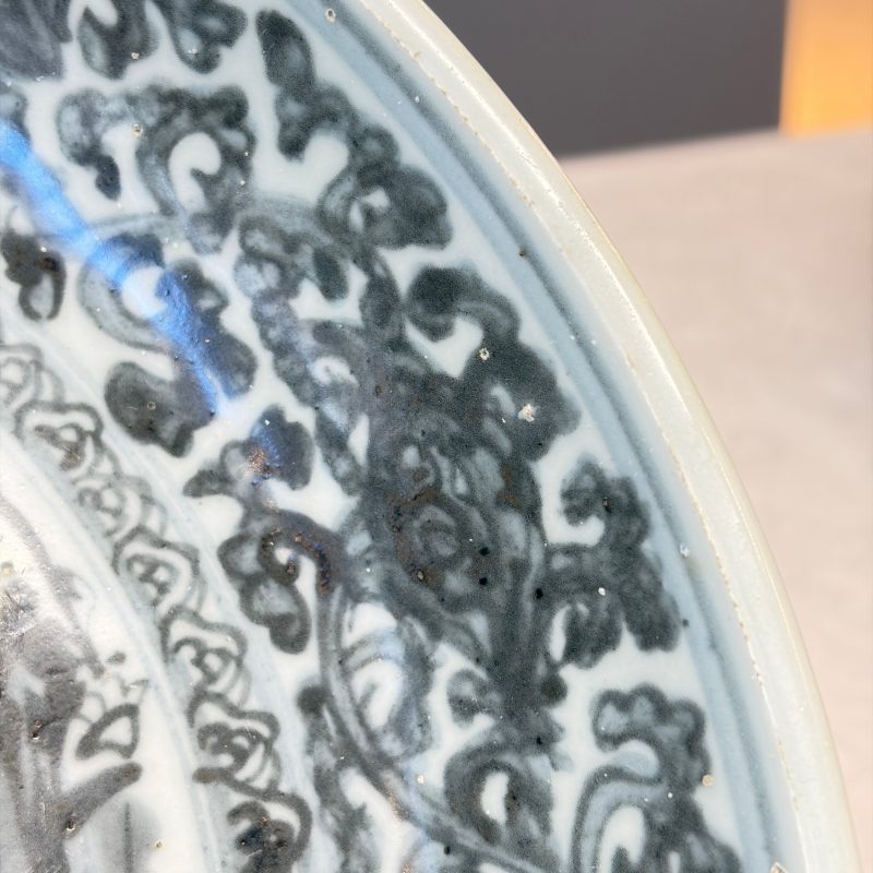 A Chinese blue and white 'Deer' dish - 图16