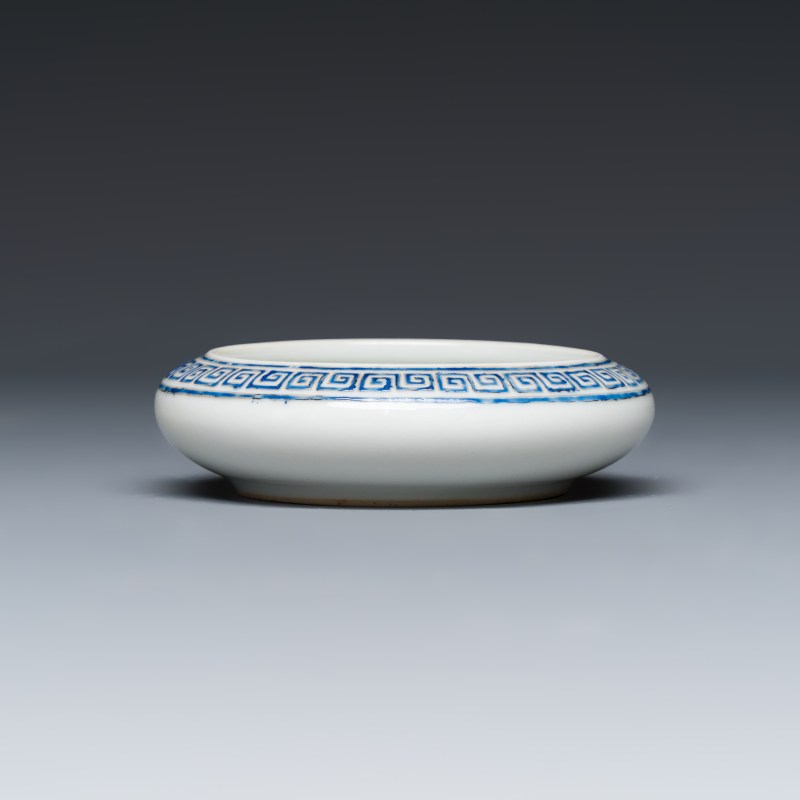 A Chinese famille rose 'Flowers and Poem' brush washer - 图6