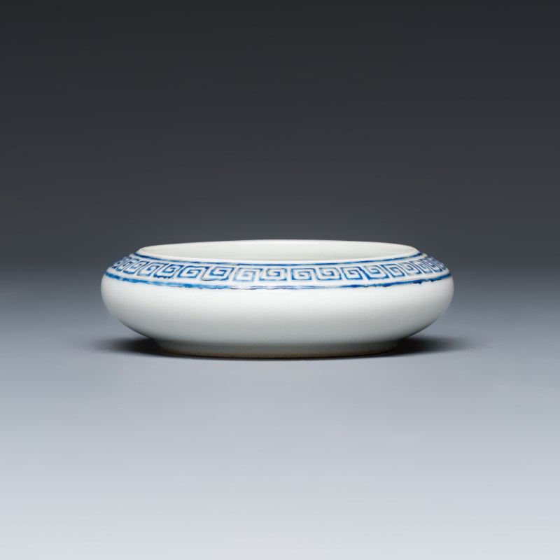 A Chinese famille rose 'Flowers and Poem' brush washer - 图7