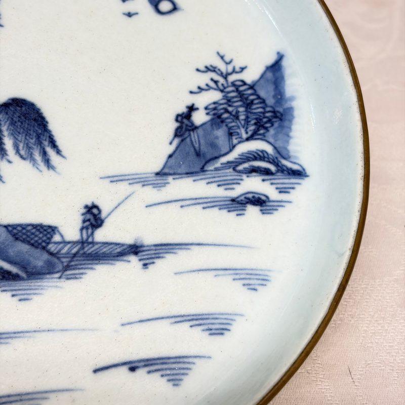 Five Chinese blue and white 'Bleu de Hue' 'Riverscape' plates - 图16