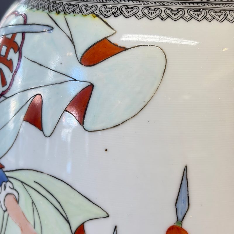 金田起義 | A Chinese polychrome-decorated ‘Jintian Uprising 金田起義’ vase - 图14