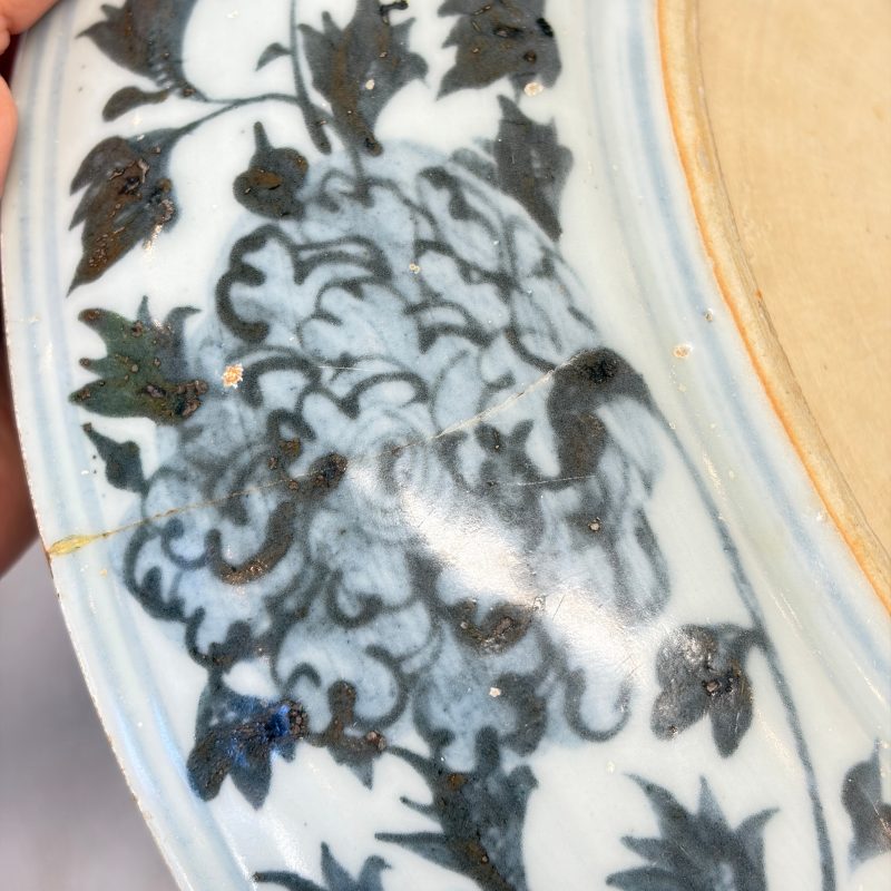 A Chinese blue and white 'Deer' dish - 图19