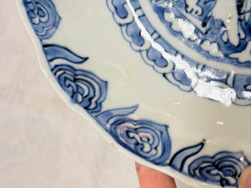 Six Chinese blue and white Ko-sometsuke 'Crane' plates for the Japanese market - 图32