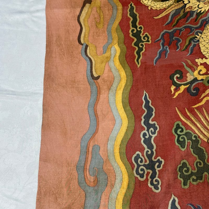 A Chinese kesi silk 'Dragons and Phoenixes' panel - 图8