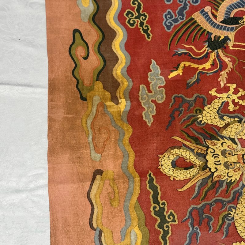 A Chinese kesi silk 'Dragons and Phoenixes' panel - 图10