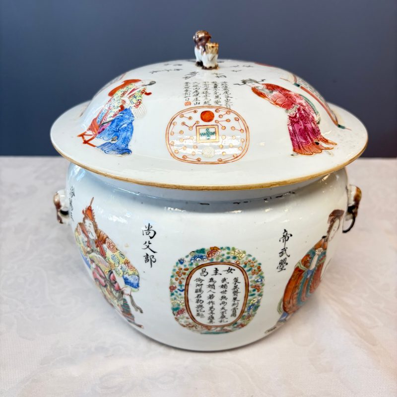 A rare Chinese famille rose 'Wu Shuang Pu' 'Kamcheng' jar and cover - 图8