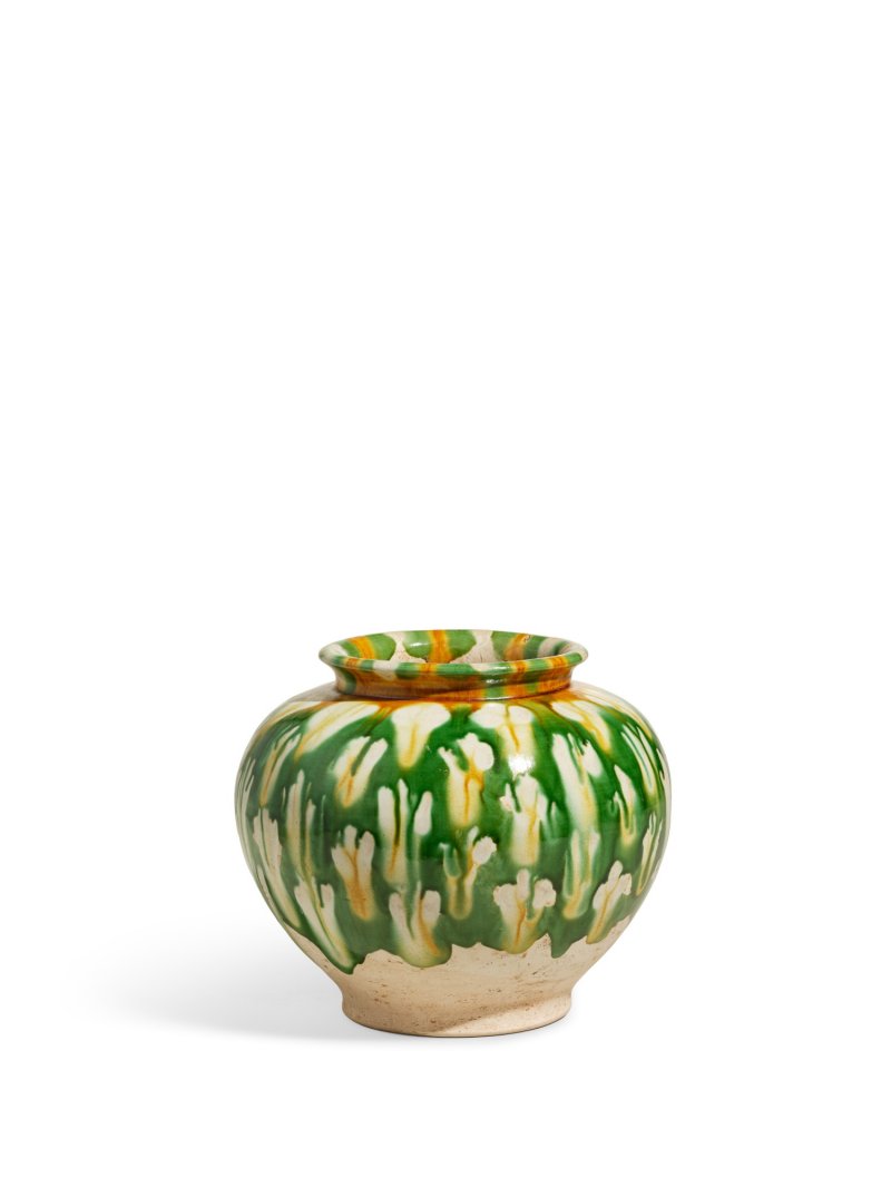 A sancai jar, Tang dynasty | 唐　三彩罐