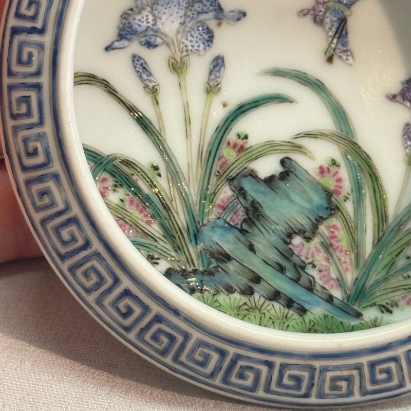 A Chinese famille rose 'Flowers and Poem' brush washer - 图10
