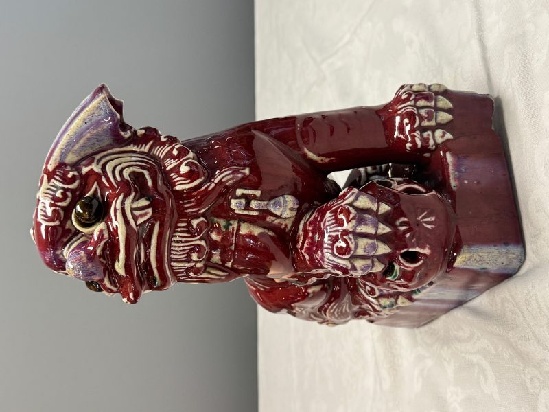 A pair of Chinese flambé-glazed models of Buddhist lions - 图21